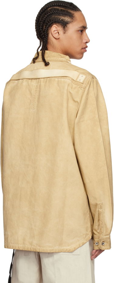 Košeľa Rick Owens Rick Owens DRKSHDW Hollywood Organic Cotton Overshirt Béžová | DU01E3755 CVS, 2