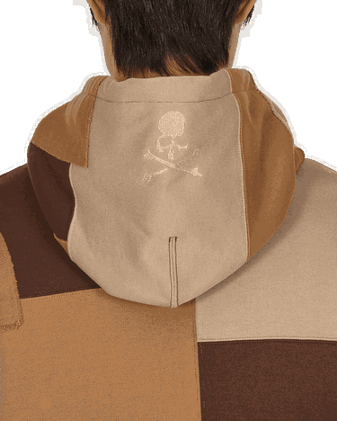 Mikina Mastermind WORLD Patchwork Hoodie Hnedá | MW21S07-SW025-010 003, 7