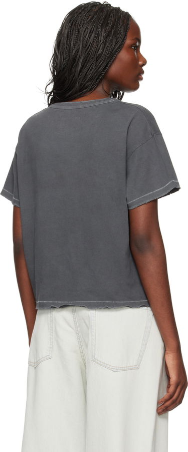 Crop Top ERL California Signature Knitted T-Shirt Čierna | ERL09T005, 3