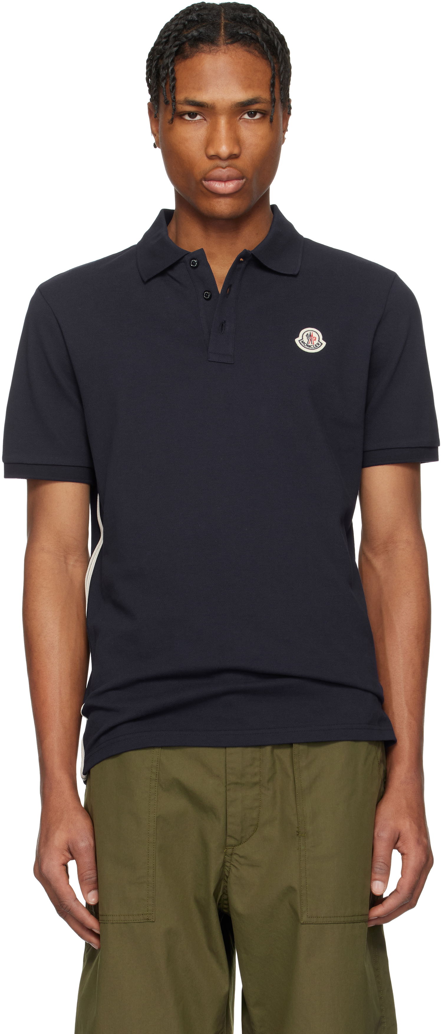 Polo tričko Moncler Moncler Archivio Short Sleeve Polo Navy | K10918A0002689A16, 0
