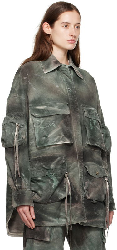 Košeľa The Attico Attico Fern Denim Jacket Zelené | 241WCB48 D022, 1