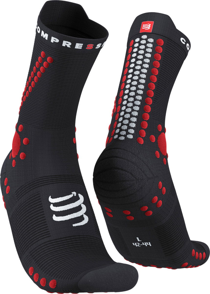 Ponožky Compressport Pro Racing Socks v4.0 Trail Socks Čierna | xu00048b-906, 0