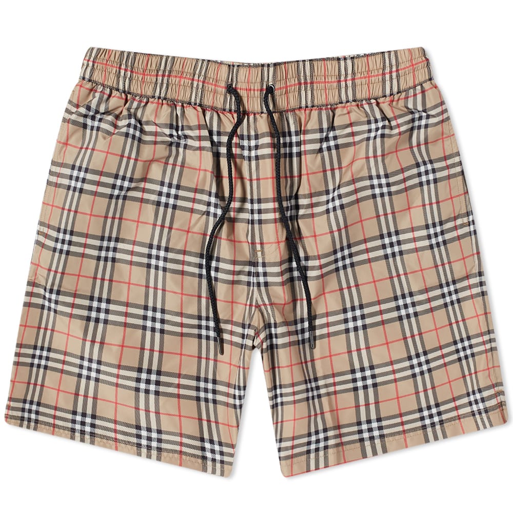 Plavky Burberry Guildes Classic Check Swim Short Béžová | 8017295-A7028, 0
