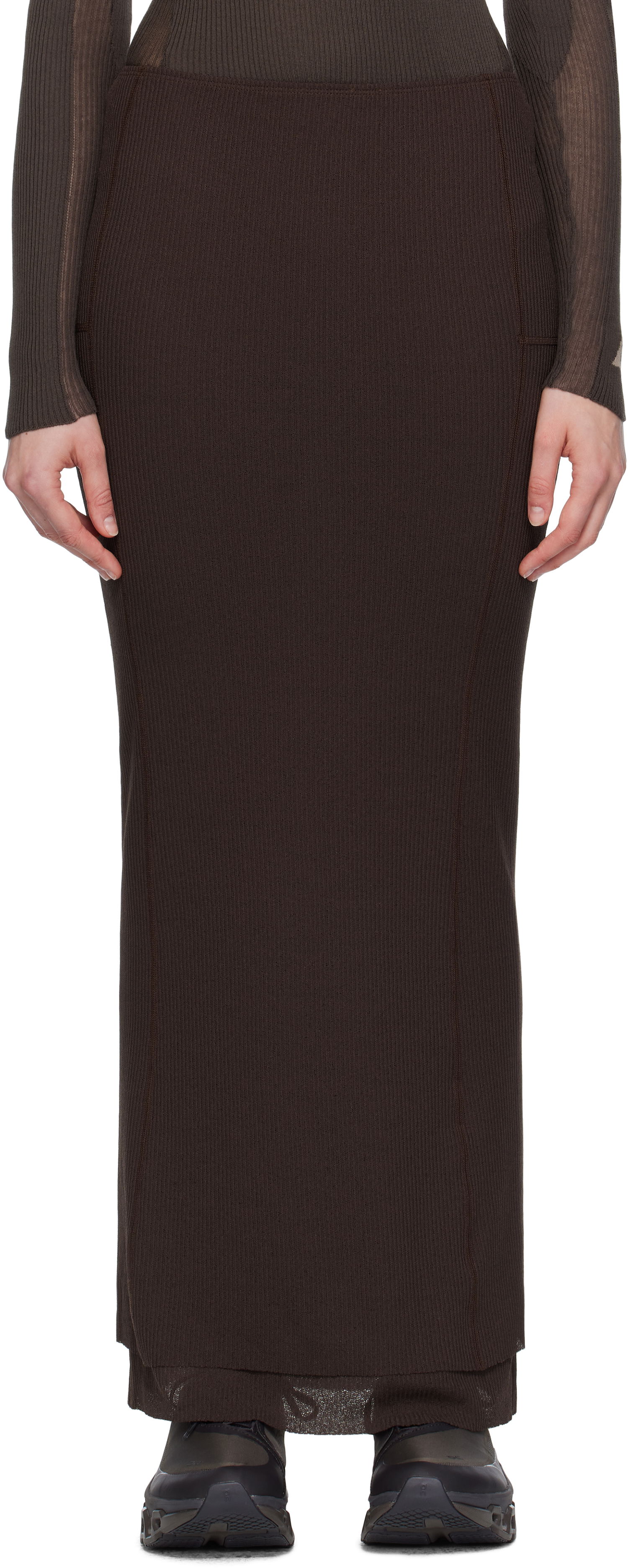 Sukňa ROA ROA Long Sport Skirt Hnedá | RBWW017FA09, 0