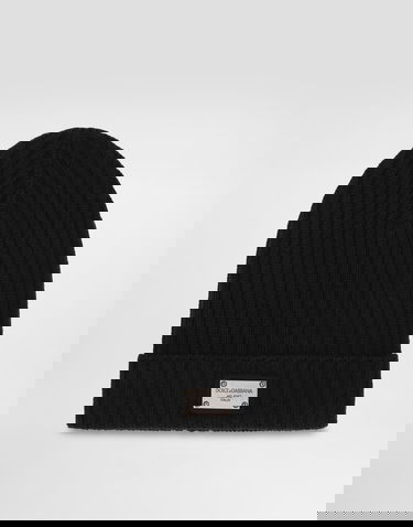 Kulicha Dolce & Gabbana Dolce & Gabbana Knitted Logo Plaque Beanie Čierna | LBKH82JCVD6N0000, 0