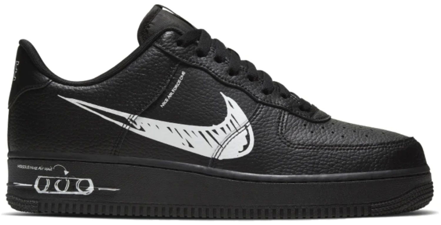 Tenisky a topánky Nike Air Force 1 Low Sketch Čierna | CW7581-001, 0