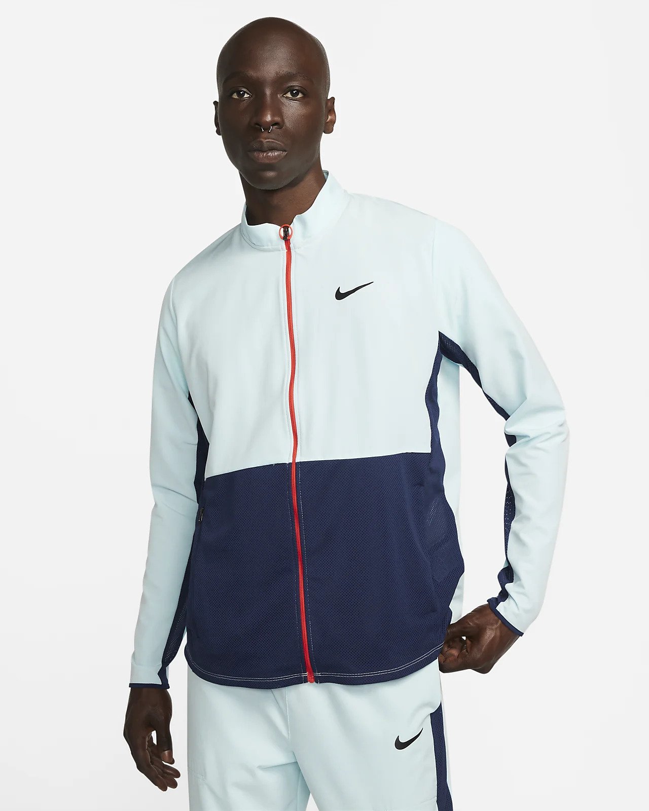 Bunda Nike Court Advantage Tennis Jacket Modrá | DV7387-474, 0