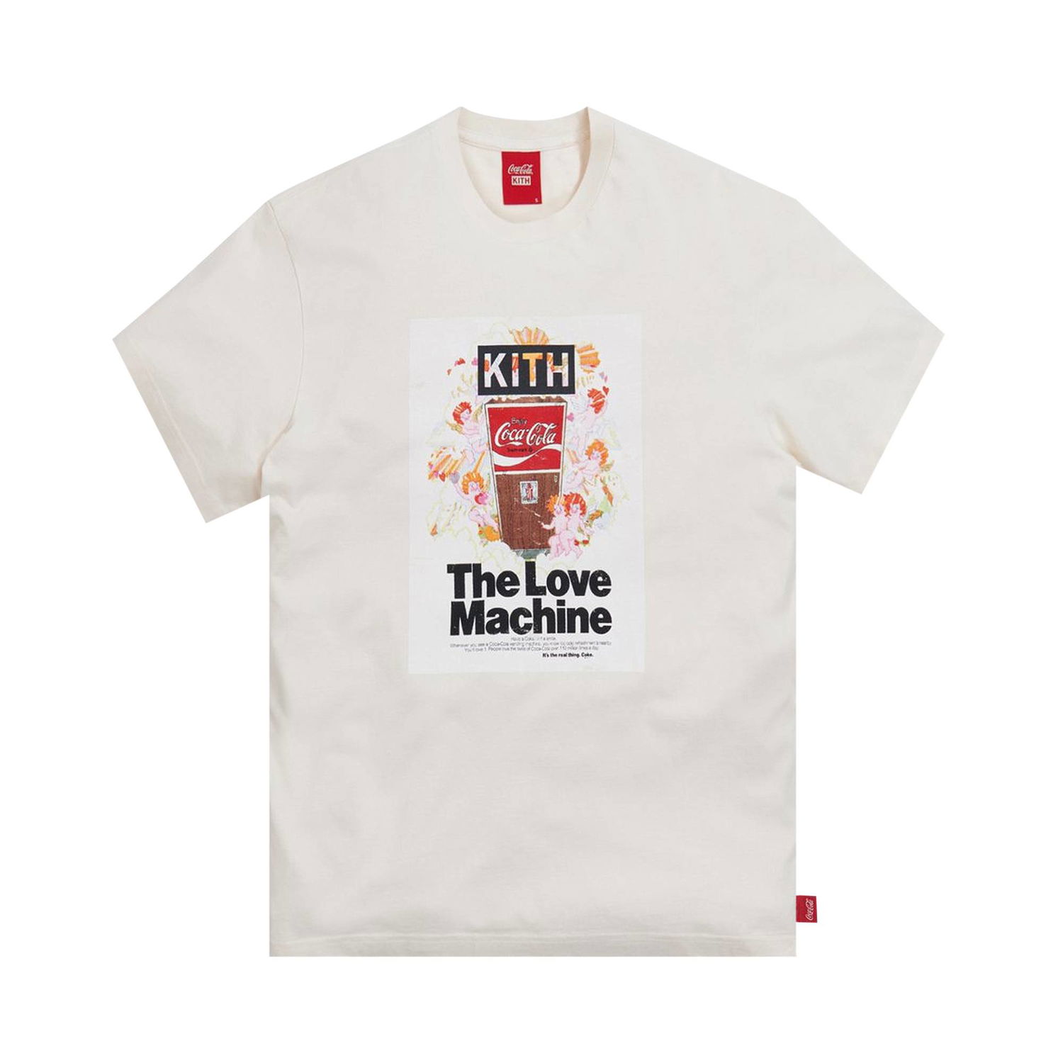 Tričko KITH x Coca-Cola Love Machine Vintage Tee Biela | KH3875 104, 1