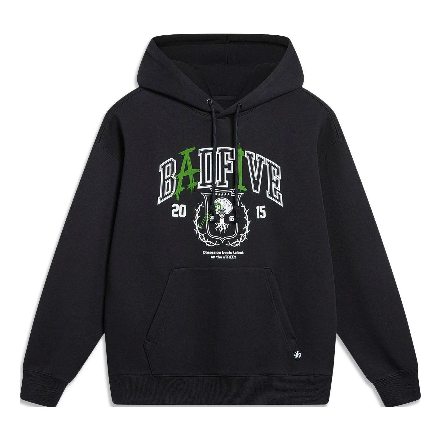 Mikina Li-Ning Graphic Hoodie Čierna | AWDT475-1, 0