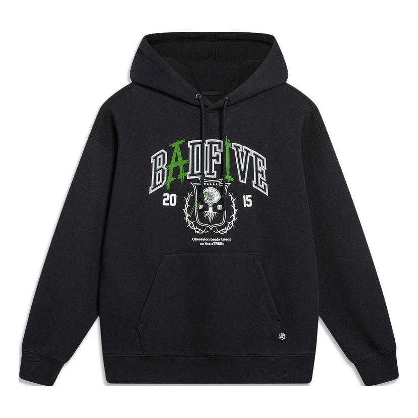 Mikina Li-Ning Graphic Hoodie Čierna | AWDT475-1