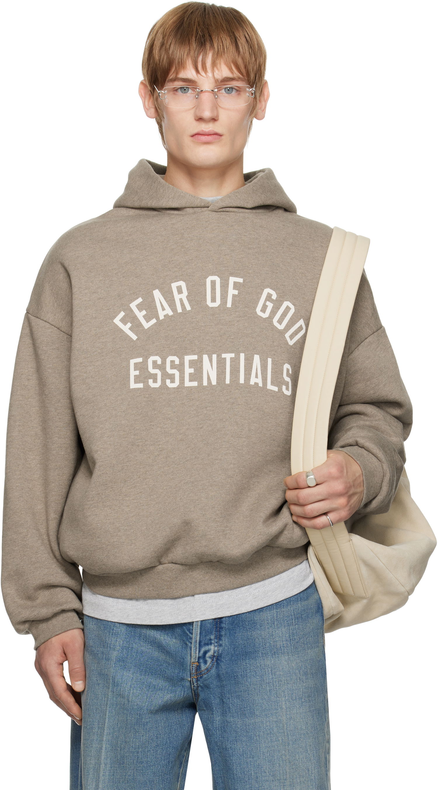 Mikina Fear of God Fear of God ESSENTIALS Fleece Hoodie Hnedá | 192HO246251F, 0