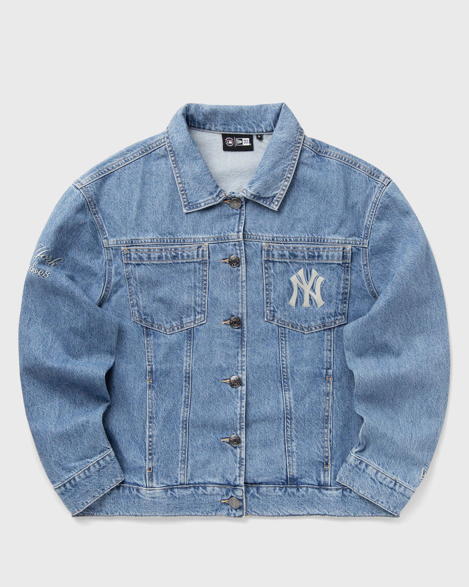Bunda New Era New York Yankees Denim Jacket Modrá | 60684315, 0