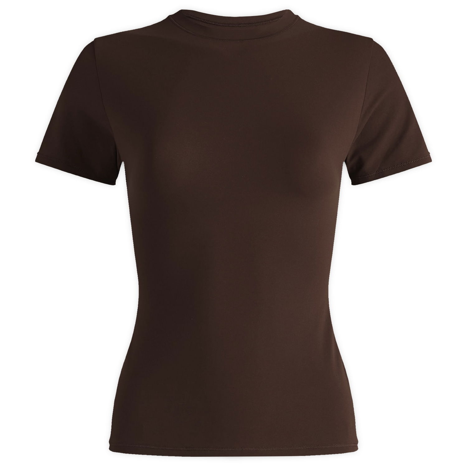 Tričko SKIMS Fits Everybody T-Shirt, Size Large Hnedá | AP-TSH-0649-COCOA, 0