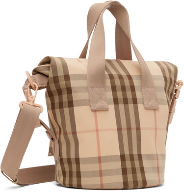 Taška cez rameno Burberry Burberry Kids Check Tote Bag Béžová | 8100227, 2