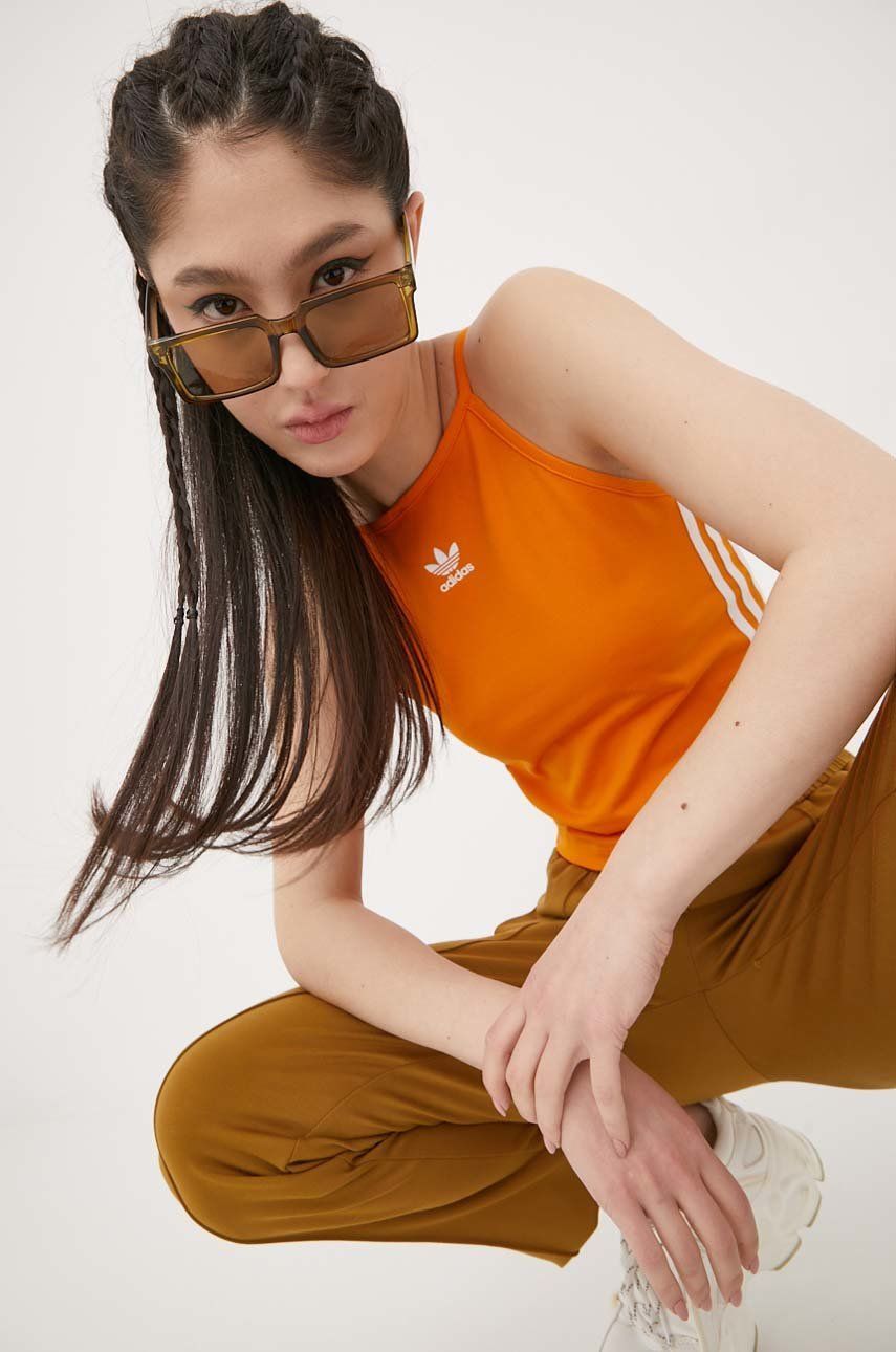 Tričko adidas Originals Top Adicolor Oranžová | HC1979, 0