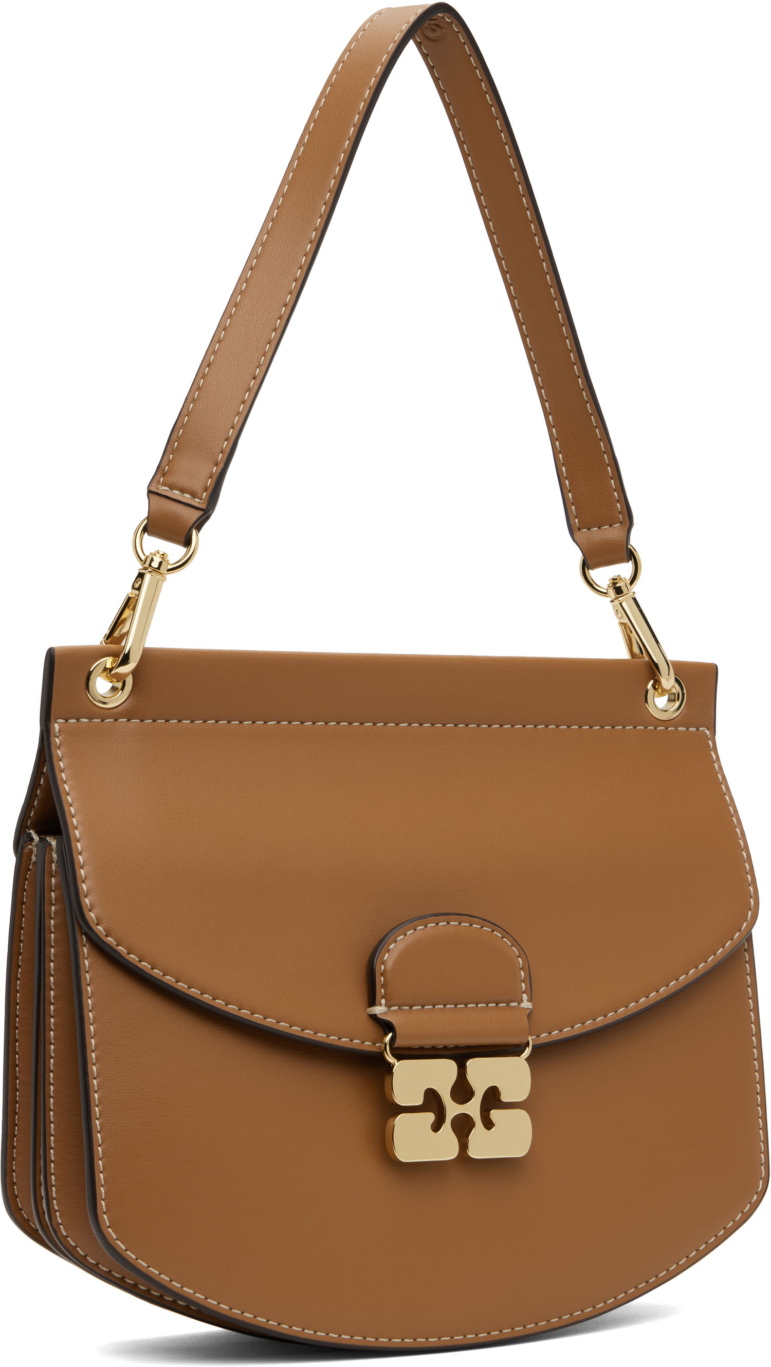 Kabelka GANNI GANNI Small Apo-G Shoulder Bag Hnedá | A6448, 1