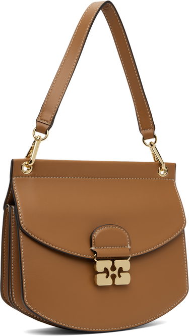 Kabelka GANNI GANNI Small Apo-G Shoulder Bag Hnedá | A6448, 1