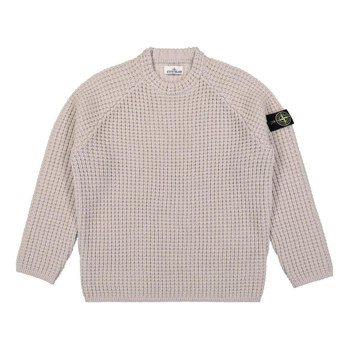 Sveter Stone Island Waffle Knitted Sweater Béžová | 7915502D5-V0097, 0