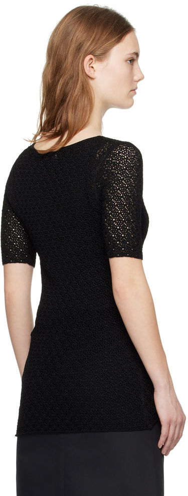 Tričko TOTEME TOTEME Slim Knit T-Shirt Čierna | 242-WRT2837-YA0040, 2