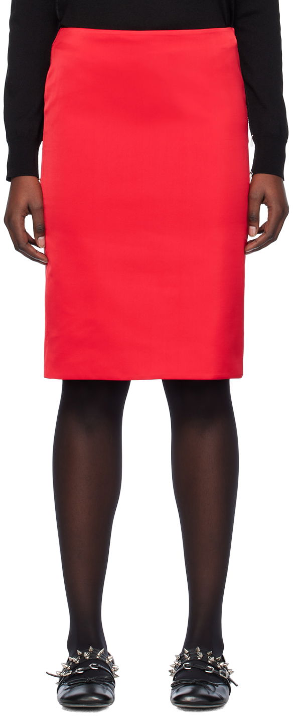 Sukňa We11done We11done Vented Midi Skirt Červená | WD-SK0-24-289-W-RD, 0