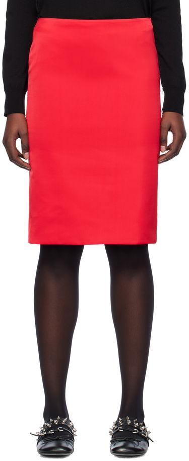 Sukňa We11done We11done Vented Midi Skirt Červená | WD-SK0-24-289-W-RD, 0