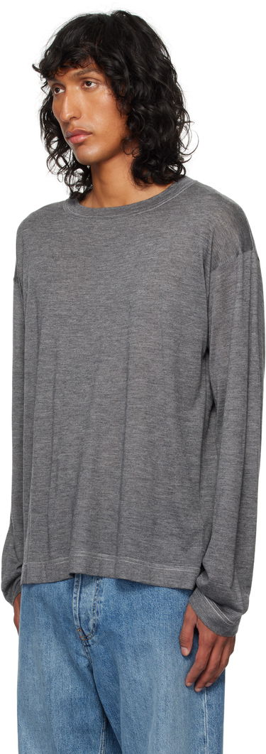 Sveter The Row The Row Angelo Long Sleeve T-Shirt Šedá | 776-Y806, 3