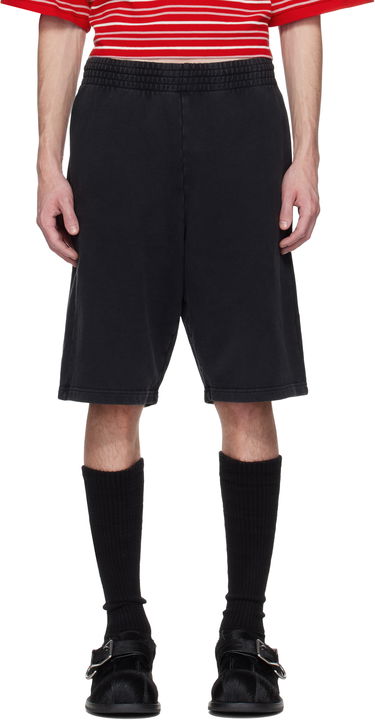 Šortky Martine Rose Martine Rose Logo Sweatshorts Čierna | 631JS02002M, 0
