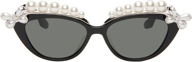 Slnečné okuliare SHUSHU/TONG SHUSHU/TONG YVMIN Edition Pearl Eyebrow Sunglasses Čierna | 24741BLK00NN, 0
