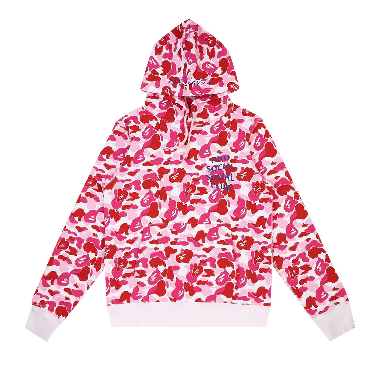 Mikina BAPE x Anti Social Social Club ABC Camo Pullover Hoodie Ružová | 1G23 114 913 PINK, 1