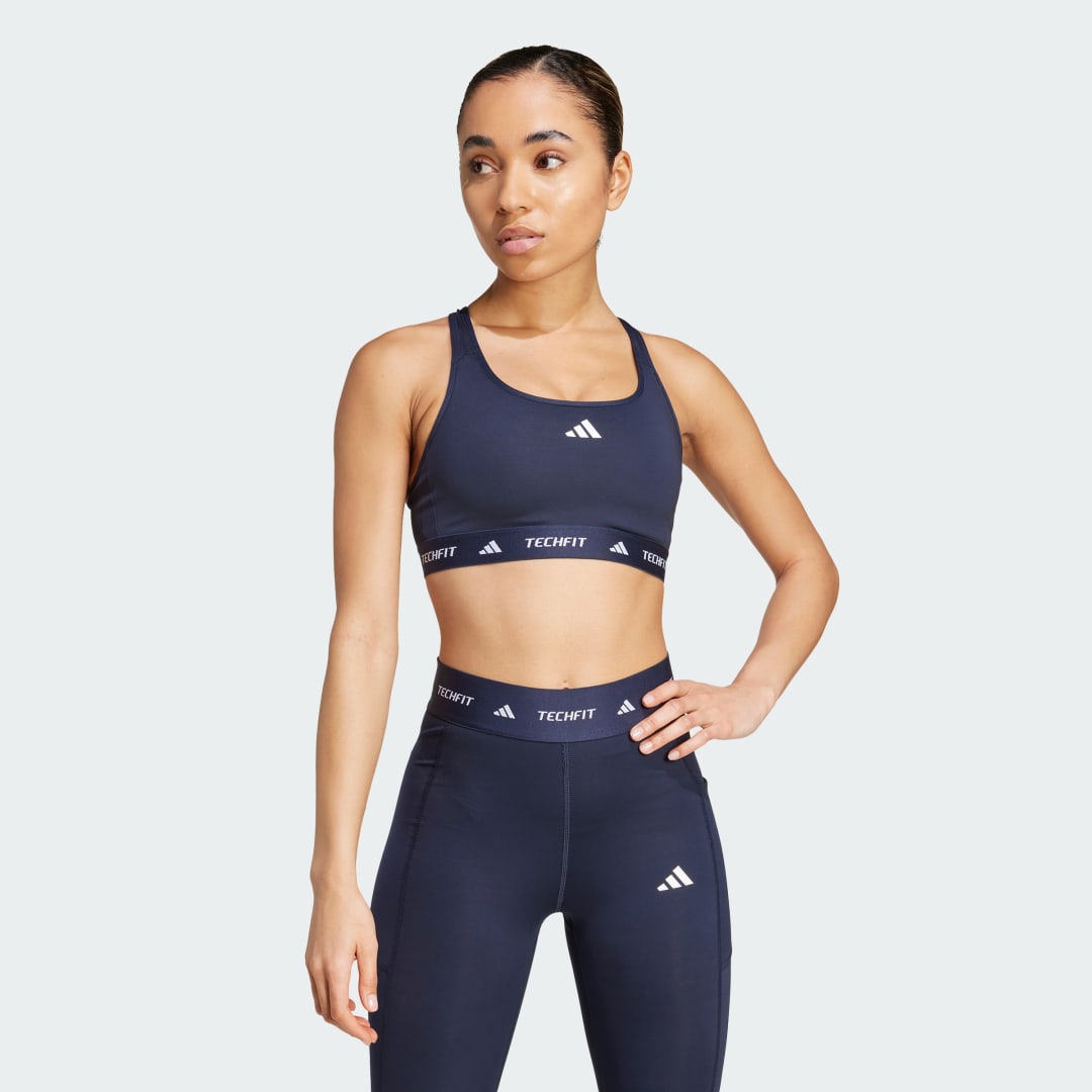Podprsenka adidas Performance Medium Support Training Sports Bra Navy | JG3962, 0