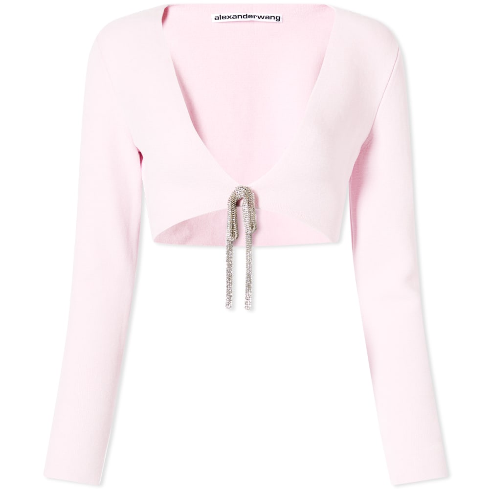 Sveter Alexander Wang V-Neck Crop Cardigan Ružová | 1KC1233033-950, 0