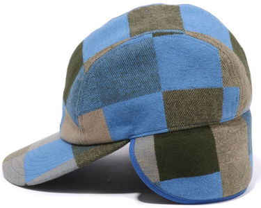 Šiltovka BAPE BAPE Block Check Earflap Cap Modrá | 001CPI801001M, 2