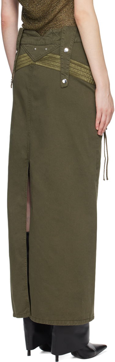 Sukňa Blumarine Embroidered Maxi Skirt Zelené | P422J108A, 2