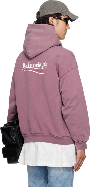 Mikina Balenciaga Balenciaga Campaign Hoodie Ružová | 767877TQVN6, 2