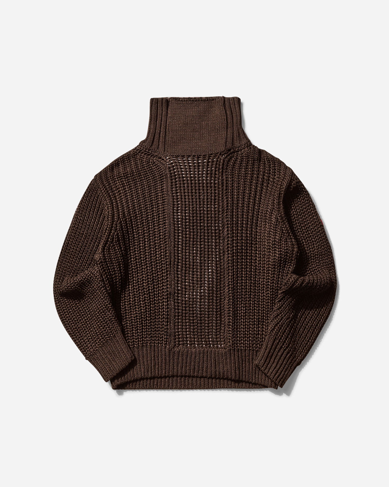 Sveter Cav Empt Twill Back Side Knit Sweater Hnedá | CES27KN01 BROWN, 0