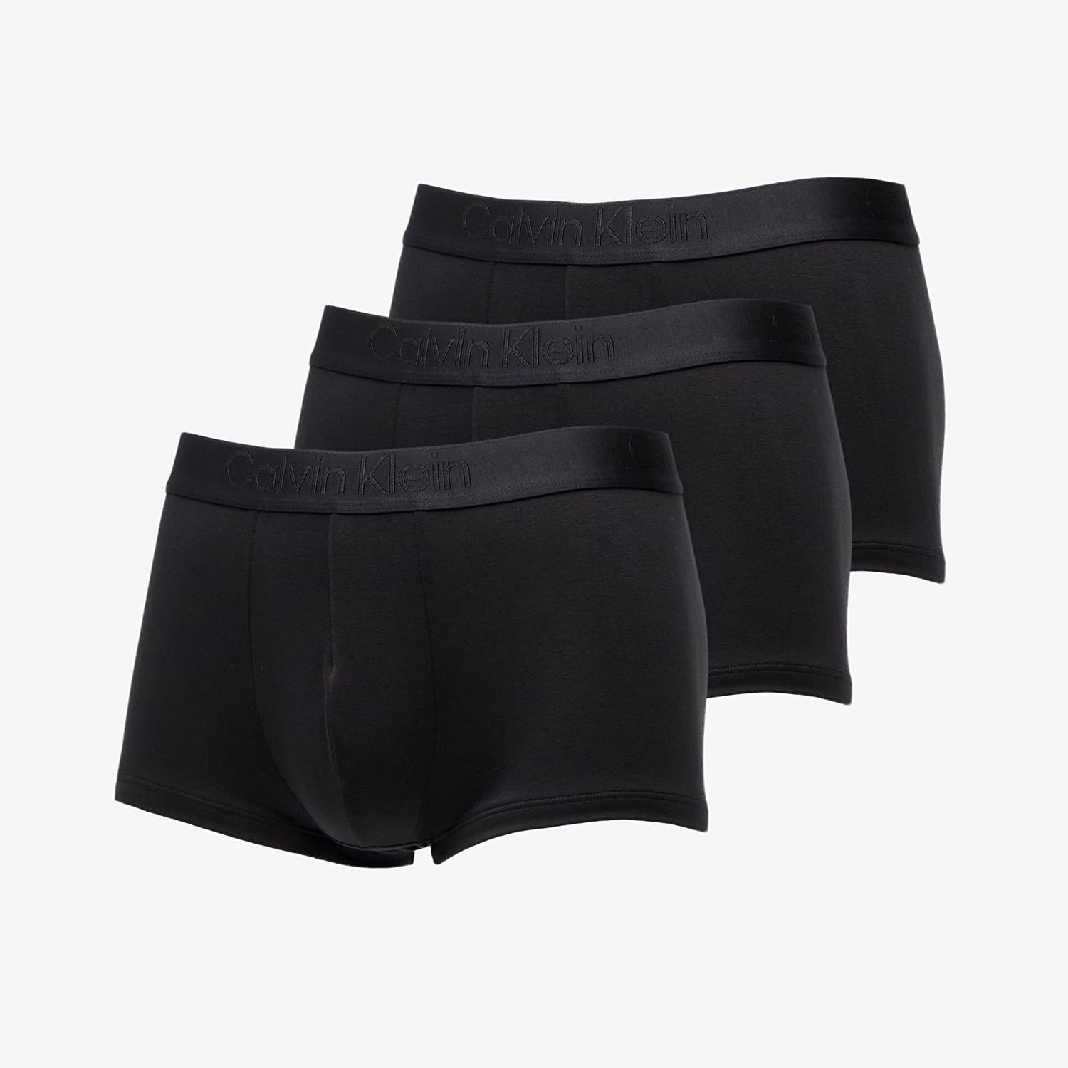 Boxerky CALVIN KLEIN Low Rise Trunk 3-Pack Black Čierna | NB3651A UB1, 0