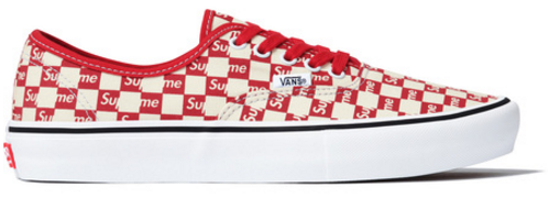 Tenisky a topánky Vans Authentic Supreme Red Checker Logo Červená | VN000Q0DJLY, 0