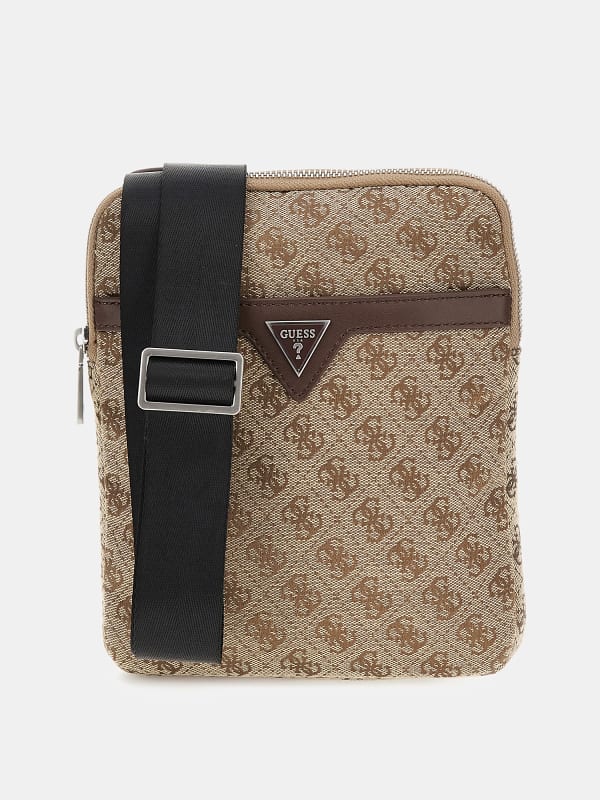 Kabelka GUESS Milano 4G Logo Crossbody Bag Béžová | HMVZLJP4123, 0