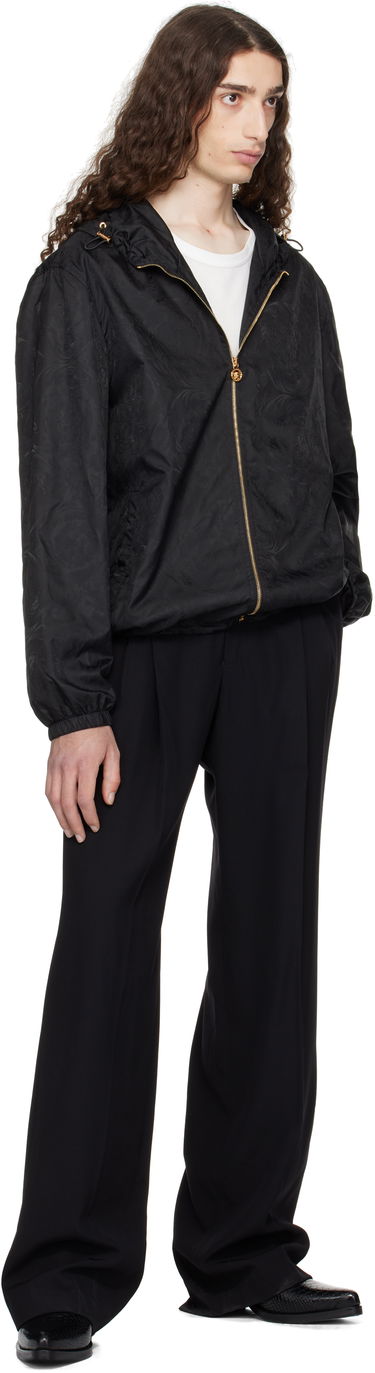 Vetrovka Versace Versace Barocco Jacquard Windbreaker Jacket Čierna | 1019895_1A15005, 3