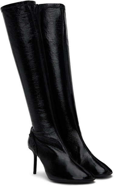 Tenisky a topánky Courrèges Oblique Vinyl Tall Boots Čierna | 424SBT043VY0009, 3