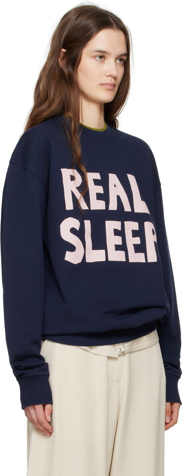 Mikina JW Anderson JW Anderson 'Real Sleep' Sweatshirt Navy | JW0230-PG1632, 1