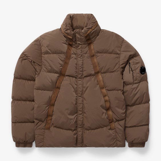 Bunda C.P. Company Nycra-r Down Jacket Hnedá | 15CMOW254A-653, 0