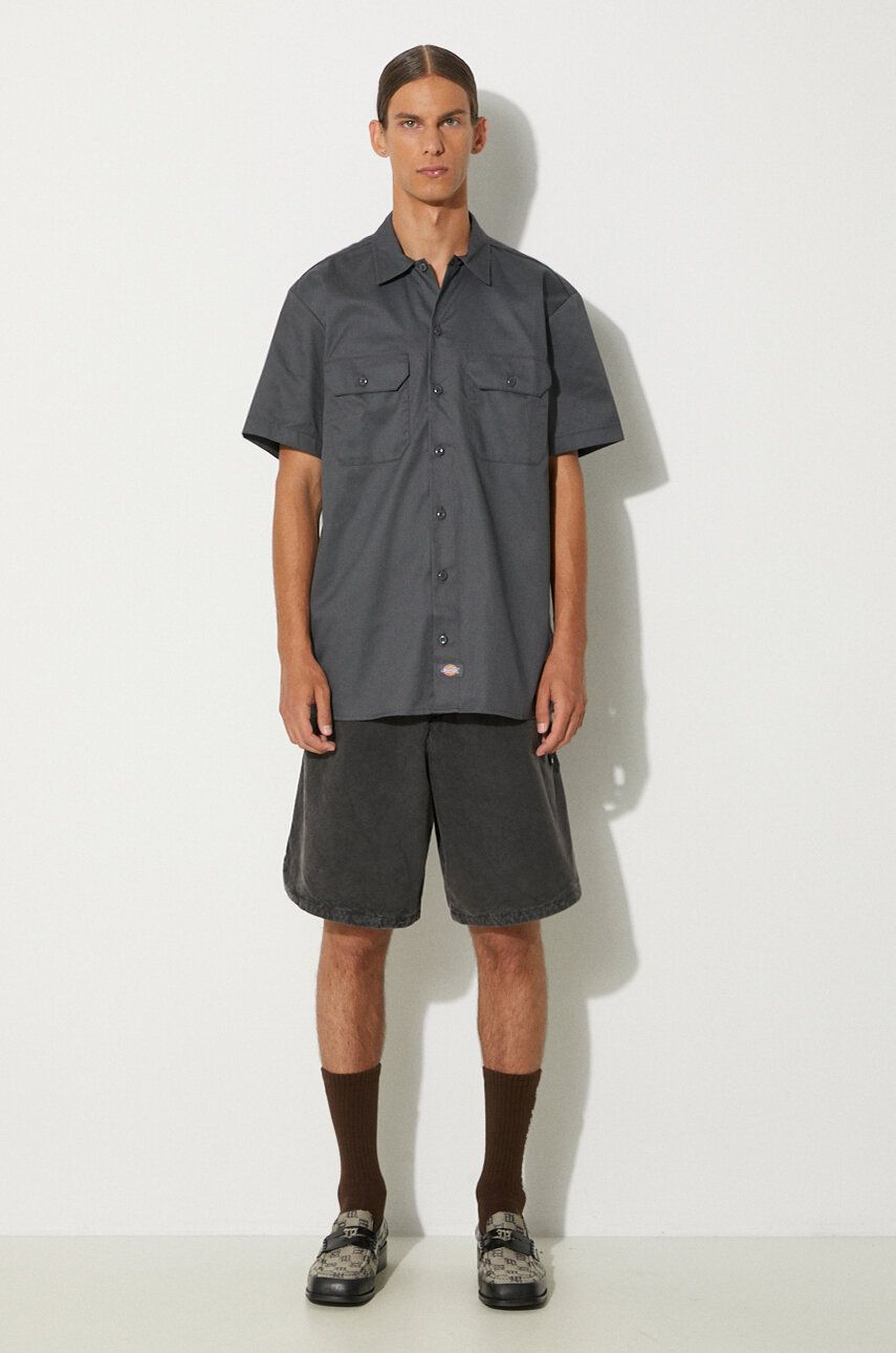 Šortky A-COLD-WALL* Garment Dyed Panel Short Čierna | ACWMB184, 1