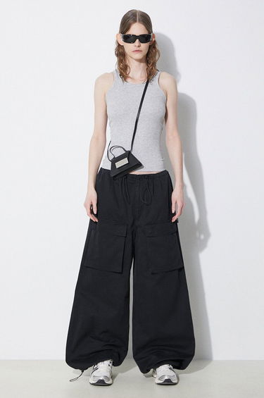 Cargo nohavice Maison Margiela High Waist Wide Leg Cargo Pants Čierna | S52KA0478, 1