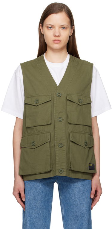 Vesta Carhartt WIP Utility Cotton Canvas Vest Zelené | I032980 1YS4G, 0