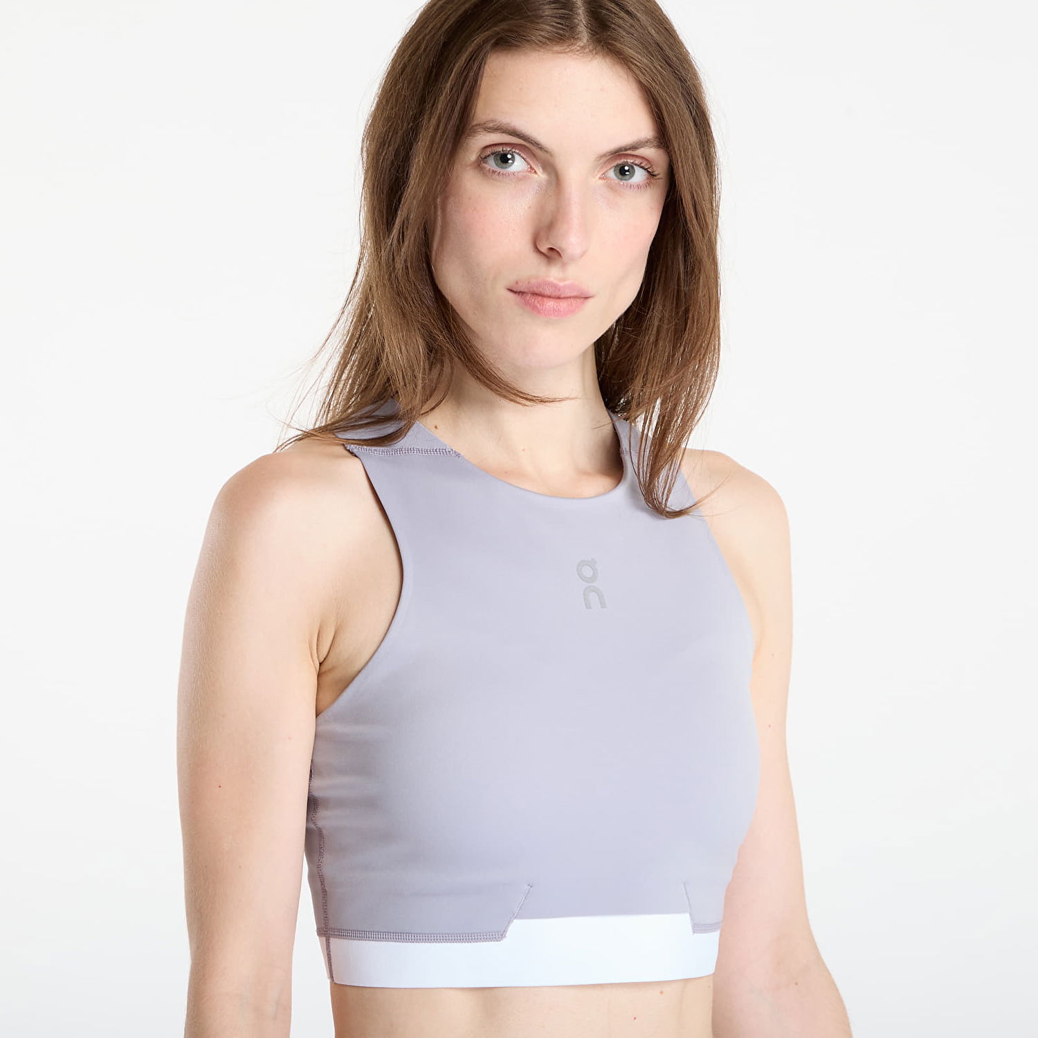 Crop Top On Running Train 2-in-1 Crop Top Šedá | 1WF10210174, 1