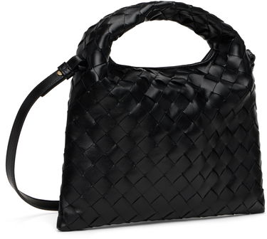 Kabelka Bottega Veneta Mini Intrecciato Leather Shoulder Bag Čierna | 777586 V3IV1, 1