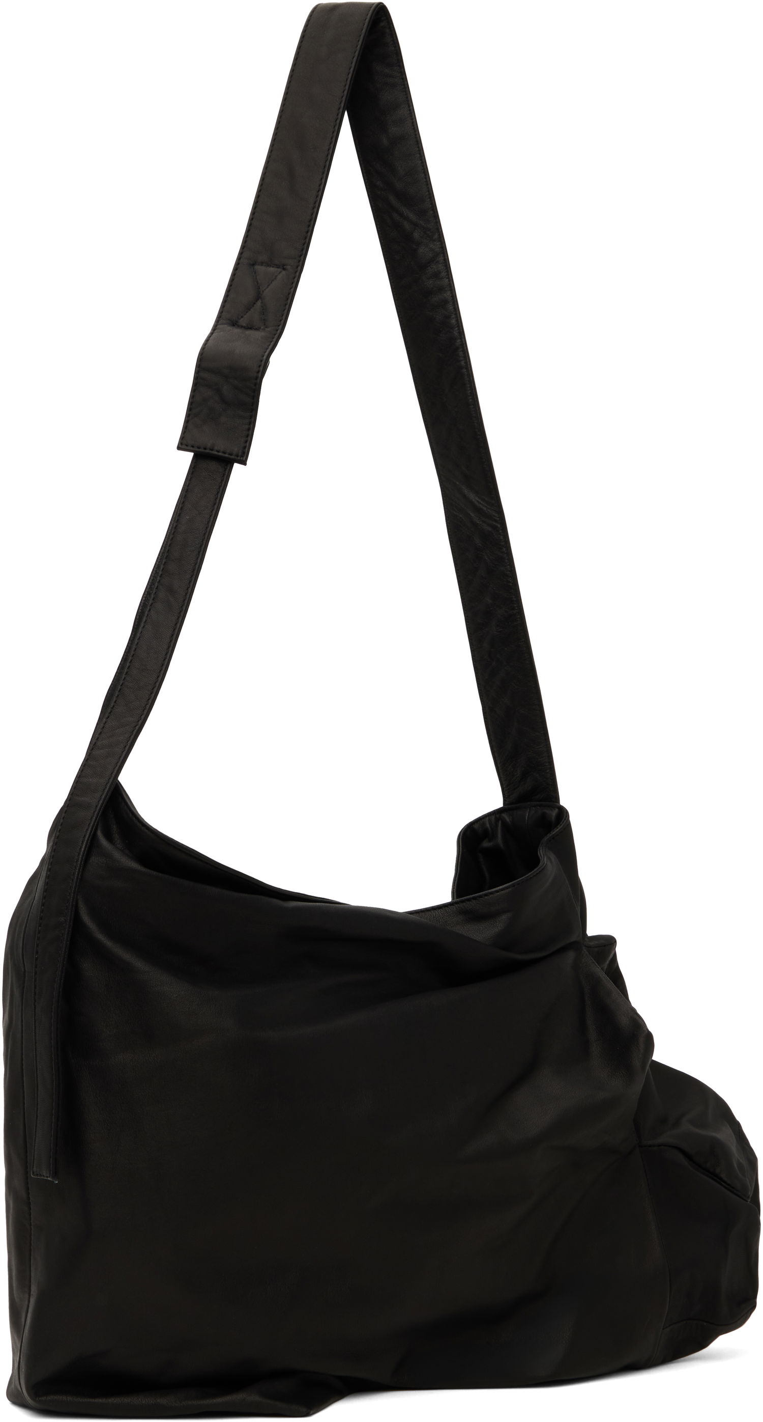 Taška cez rameno Yohji Yamamoto Yohji Yamamoto Uneven Crossbody Bag Čierna | DT-I30-798, 1