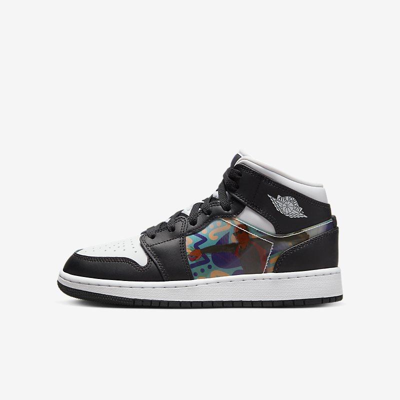 Tenisky a topánky Jordan Air Jordan 1 Mid "Hologram" GS Čierna | DR9495-001, 0