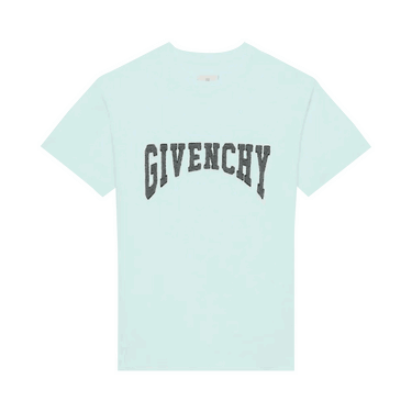 Tričko Givenchy Slim Fit Print T-Shirt Modrá | BM716G3Y7M 466, 0